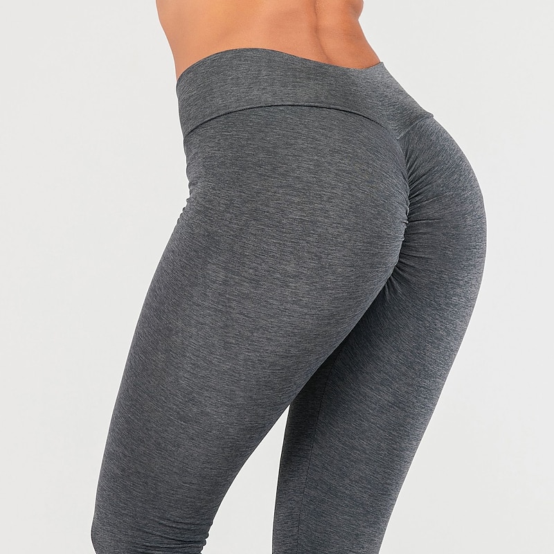 Butt Lifting Scrunch Gym Leggings for Women High Waisted Yoga Seamless Workout  Pants V Cross Waist 2 Pockets Tights, #3 Cross Waist Gray, Small :  : Clothing, Shoes & Accessories