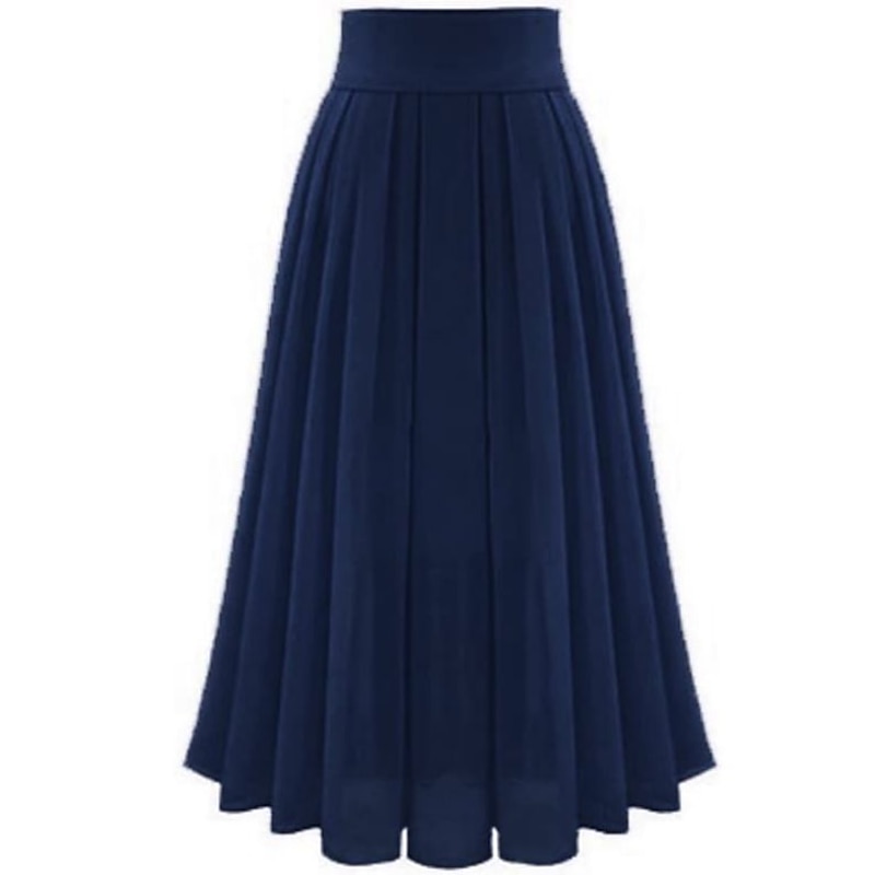 スカート Pleated pin tuck long skirt V5AVSK005 Womens Ankle Length Pleated Maxi Skirts for Women High Waist