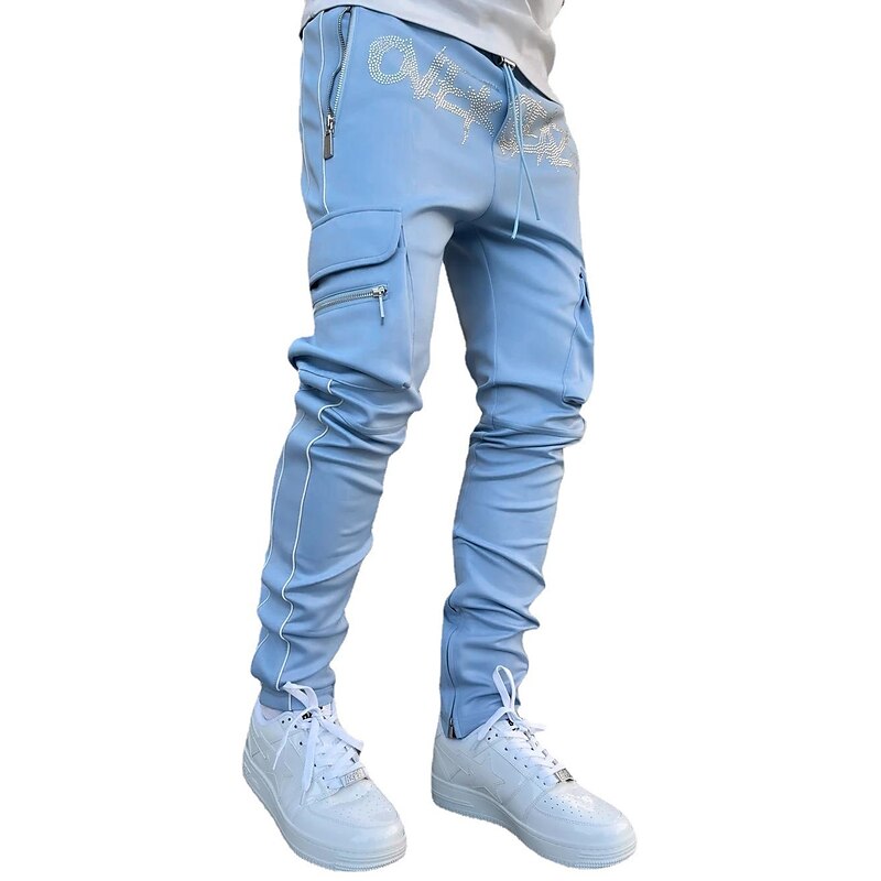 Clearance RYRJJ Cargo Pants for Men with Multi-Pocket Casual Outdoor  Trousers Wild Men's Work Pants Relaxed Fit Stretch(Blue,S) 