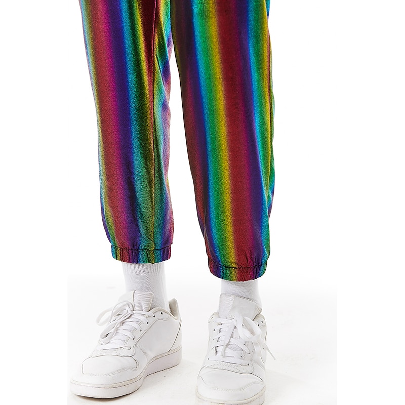 Men's Joggers Trousers Casual Pants Sequin Pants Drawstring