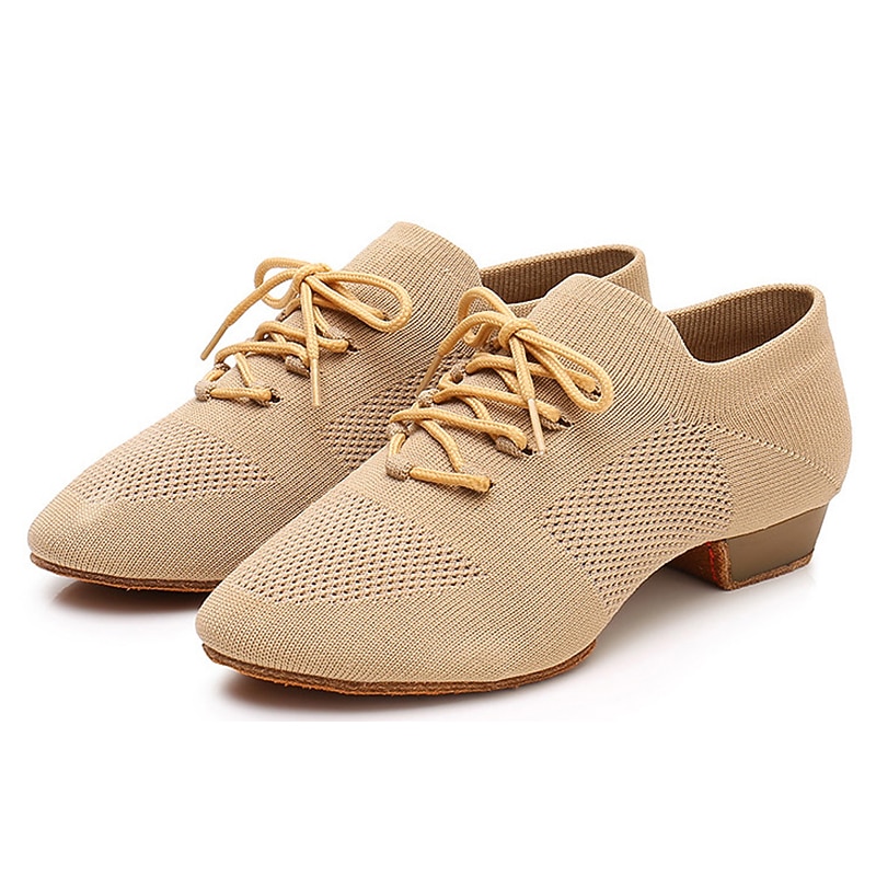 Amtopiyo Donna Vera Pelle Danza Jazz Stivaletti Suola Divisa Allacciatura & Cerniera Laterale Scarpe da Ballo SH050 Nero EU35=CN35