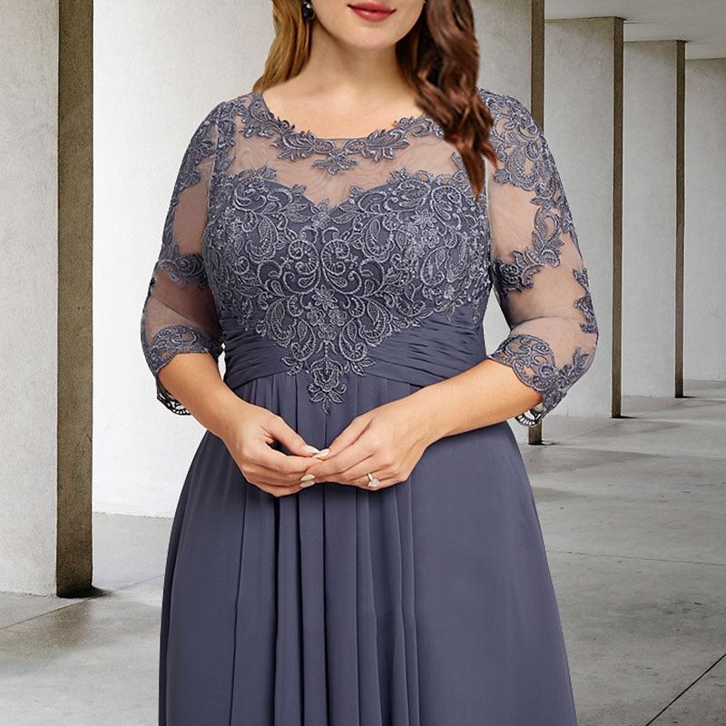 Evening Gowns Plus Size A Line Mother Of The Bride Dresses Guest