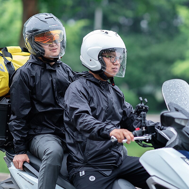 ROCKBROS Men's Cycling Jacket with Pants Rain Jacket Waterproof