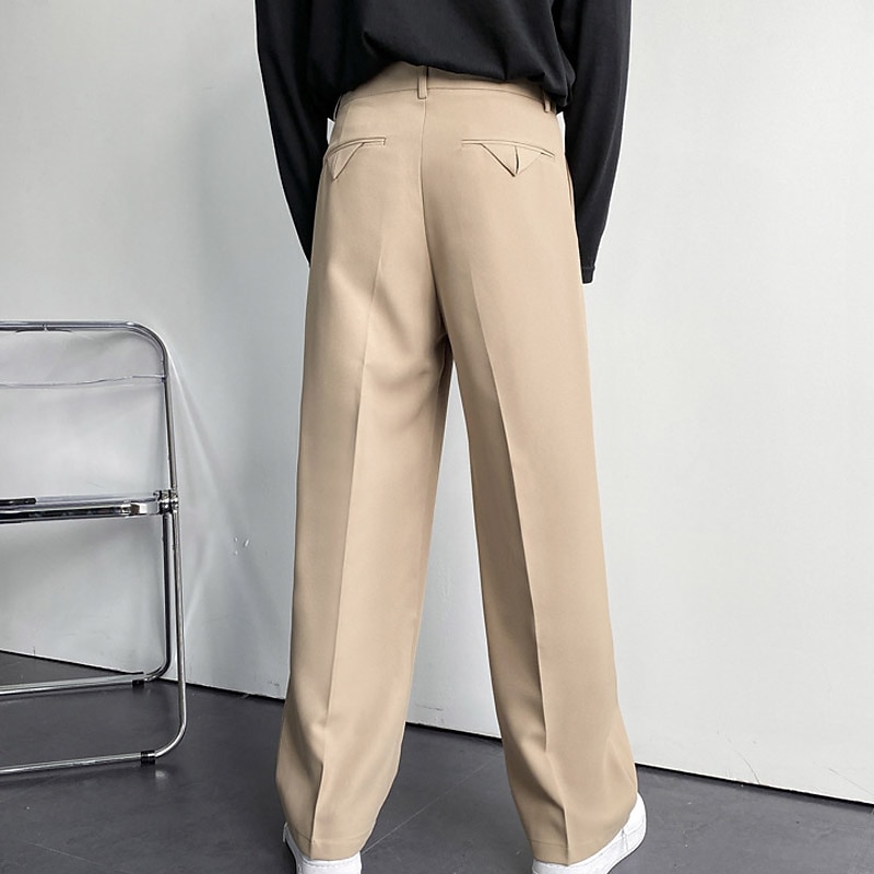 Men's Dress Pants Trousers Casual Pants Pleated Pants Suit