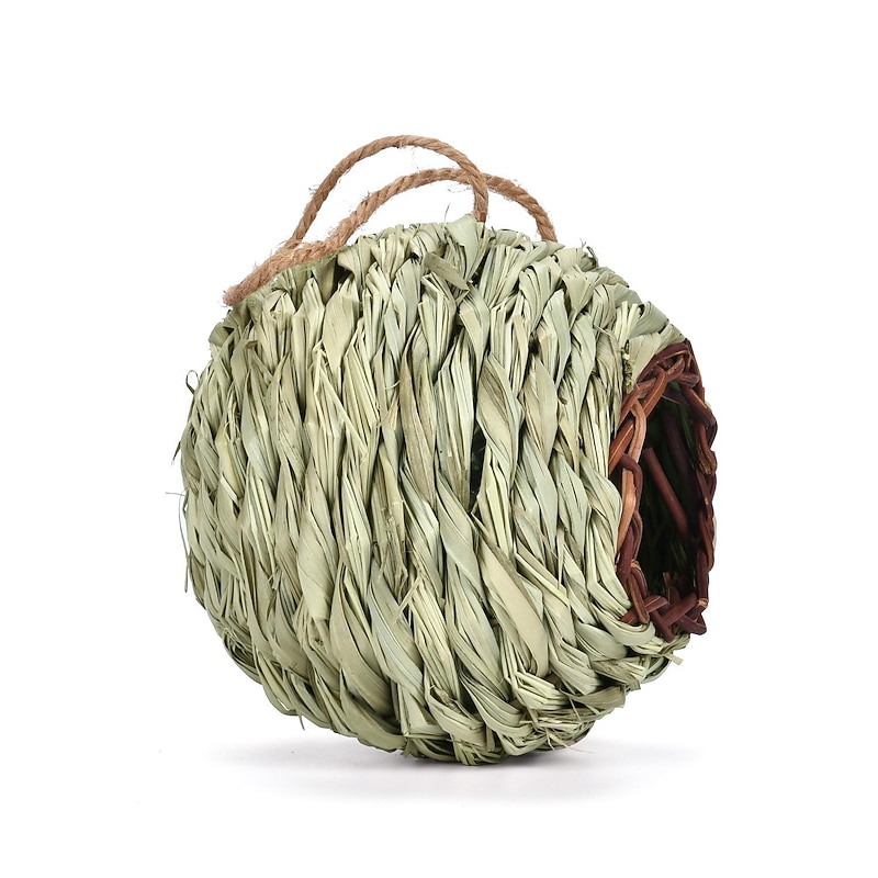 TIHOOD Kolibri-Häuser – 3 Stück, Handgewebt Aus Naturfasern, Zum Aufhängen Im Garten