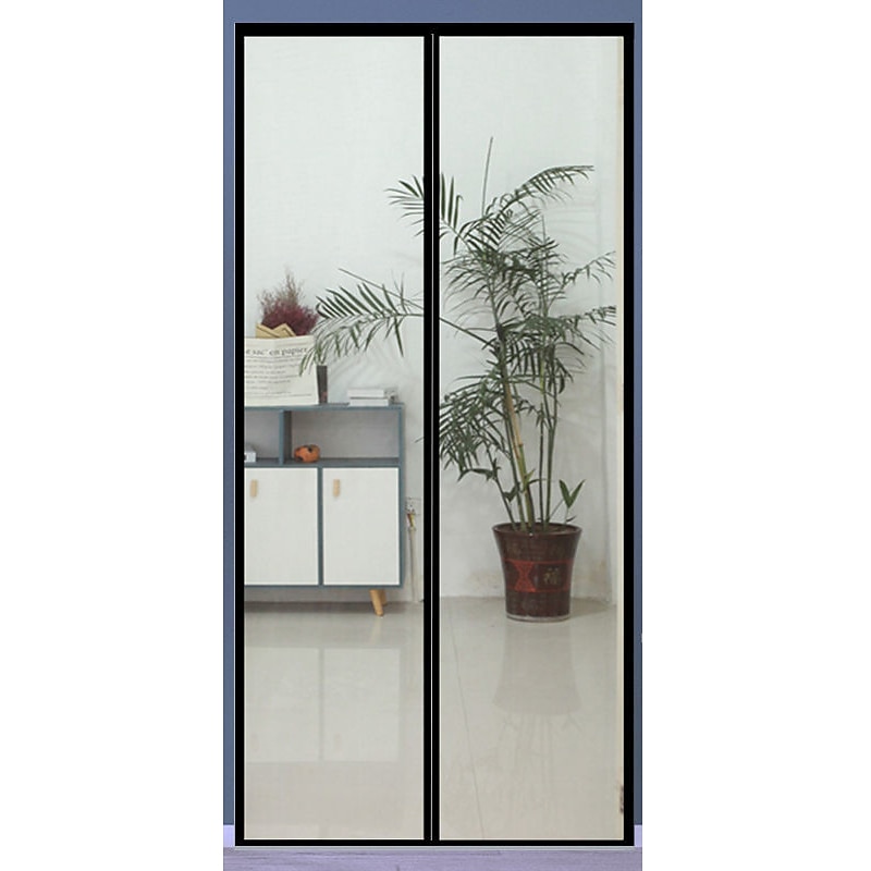 Magnetisches Fliegengitter Für Balkontür – 180 X 200 Cm, Selbstschließend, Mit Klebeband, Schwarz