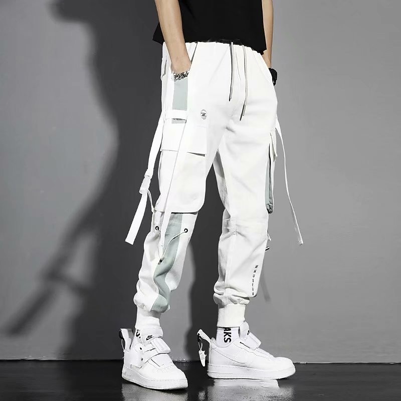 COLLUSION low rise straight leg cargo trousers in white | ASOS