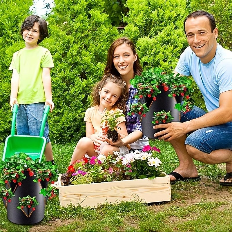 Borsa per piantare da giardino con manici borsa per coltivazione in