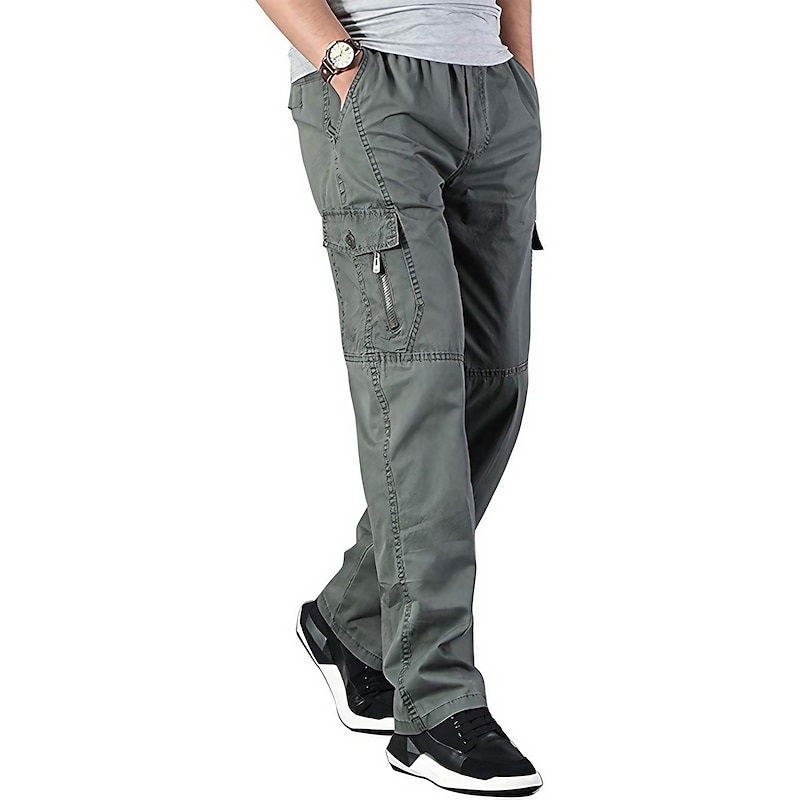 HBYJLZYG Cargo Pants For Men, Multiple Pockets Drawstring
