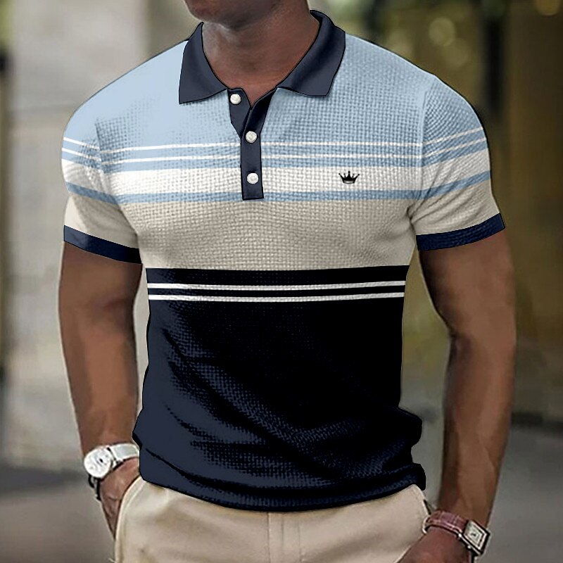 【DISCERNMENT】Loading waffle polo T-shirt s-l1200.jpg