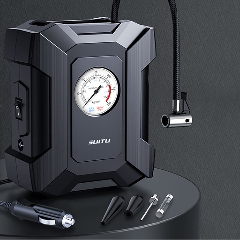 Compressore Portatile 12V Per Auto – Gonfiatore Digitale 150 Psi Con LED E Spegnimento Automatico