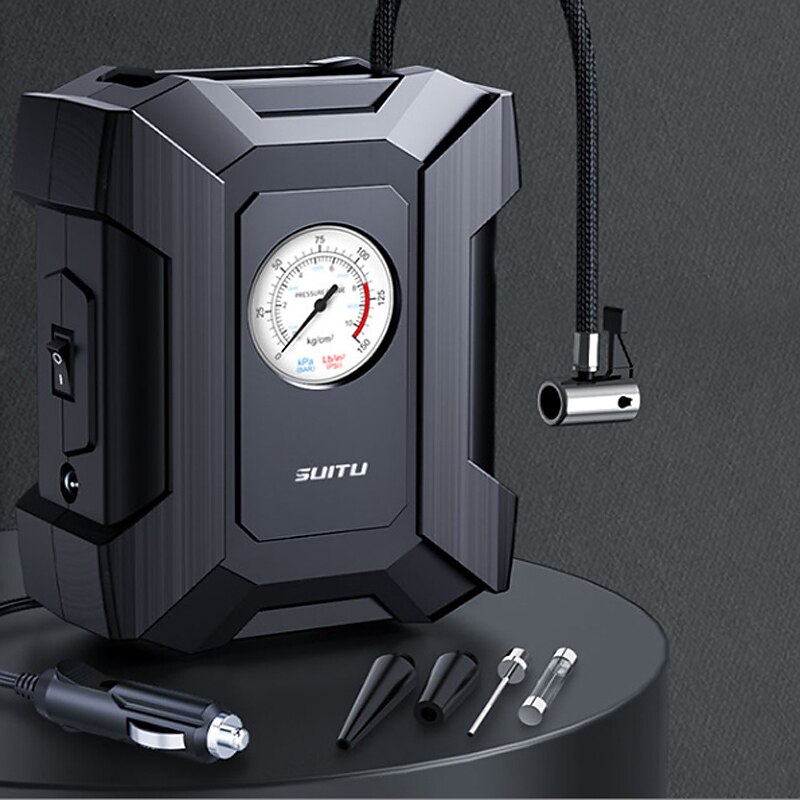 Compressore Portatile 12V Per Auto – Gonfiatore Digitale 150 Psi Con LED E Spegnimento Automatico