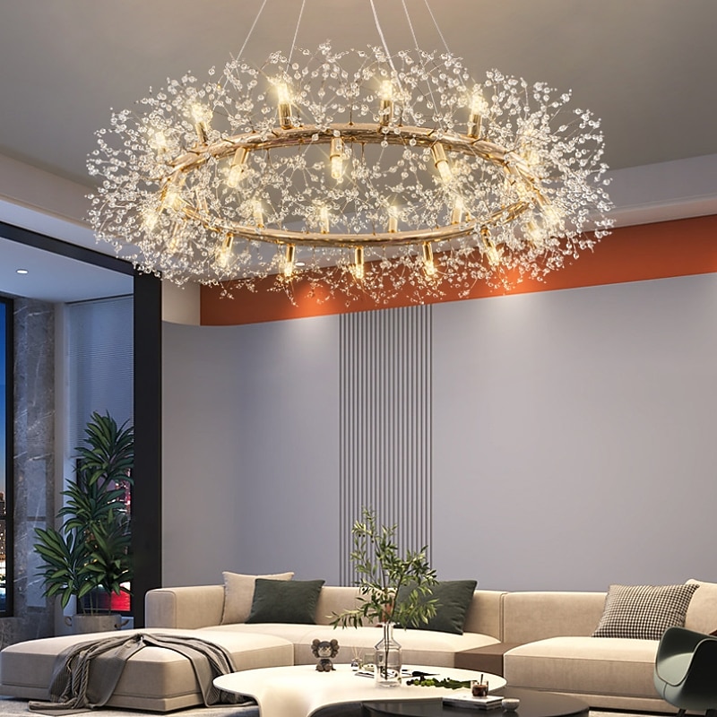 2025年 モダンなクリスタルシャンデリア花火、12/20/28/40