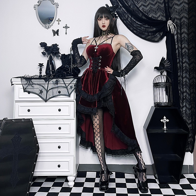 white christmas dresses Stella Mini Dress – VampireFreaks