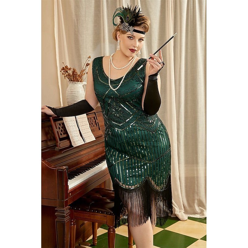 slim fit dress slacks 1920s Emerald Green Metallic Gown – Annie's Ibiza Online