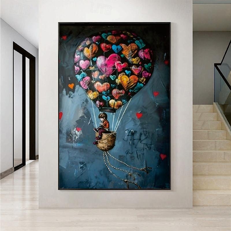 Banksy Balloon oil painting hand painted Canvas Balloon