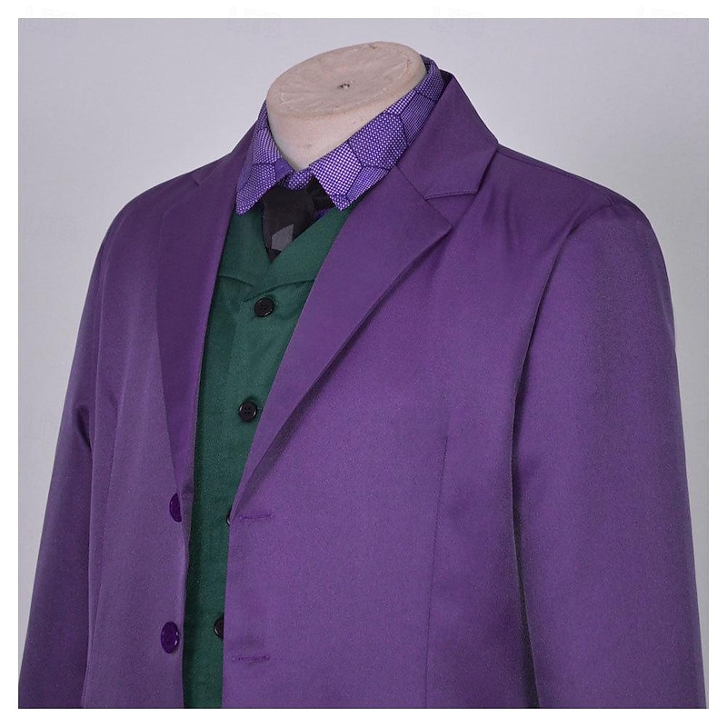 Joker Clown Cosplay Costume Outfits Costume Party for Men's Adults' Carnival
