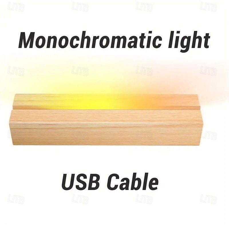 Luce Notturna Personalizzata Per Animali Domestici – Pannello Acrilico Con 5 Foto, Base In Legno Incisa, Luce LED Calda, Regalo Commemorativo Per Amanti Degli Animali