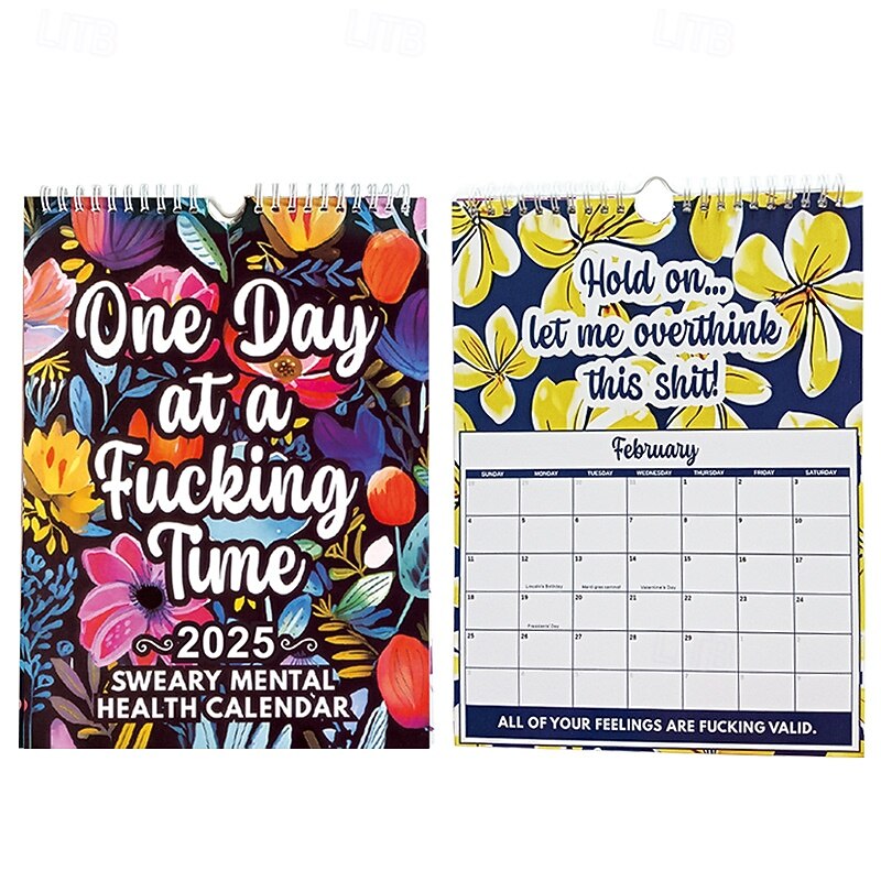 2025 Funny Mental Health Calendar 2025 Funny Sweary Calendar Wall Calendar Cuss Word Gift Monthly Planner 2025 for Wall Decor 2024 - $9.99 2025-funny-mental-health-calendar-2025-funny-sweary-calendar-wall-calendar-cuss-word-gift-monthly-planner-2025-for-wall-decor-2024-9-99
