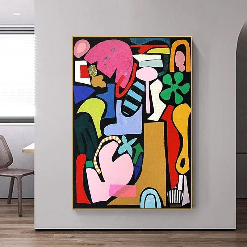 新品！ピカソ抽象人物画 油絵 2026年 ピカソ風の油絵、手作りの抽象画、ピカソの肖像画、壁画、人物