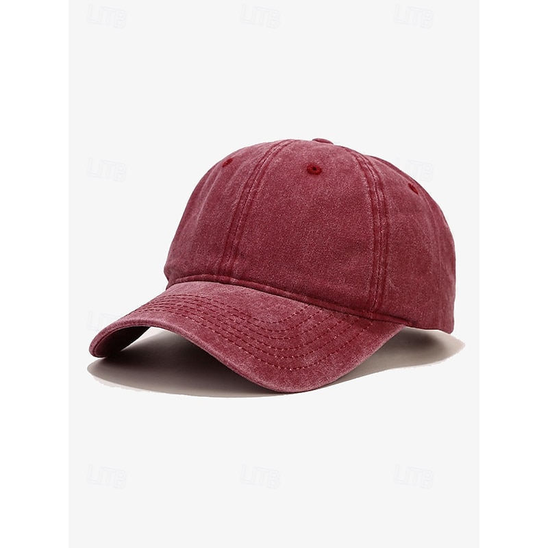 Men's Vintage Washed Cotton Baseball Cap - Adjustable Dad