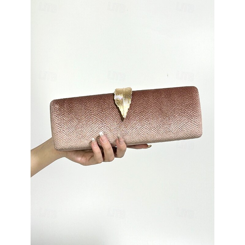 Pochette De Soirée En Velours EVEOUT Avec Chaîne Détachable - Bleu - Sac Clutch Élégant Pour Mariage, Fête