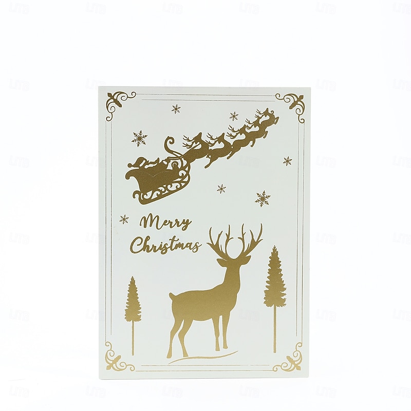 木製 折りたたみ クリスマス アドベントカレンダー トナカイ 雪 お