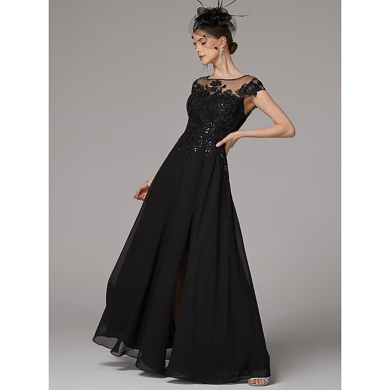 A-Line Dress Mother of the Bride Dress Elegant High Split