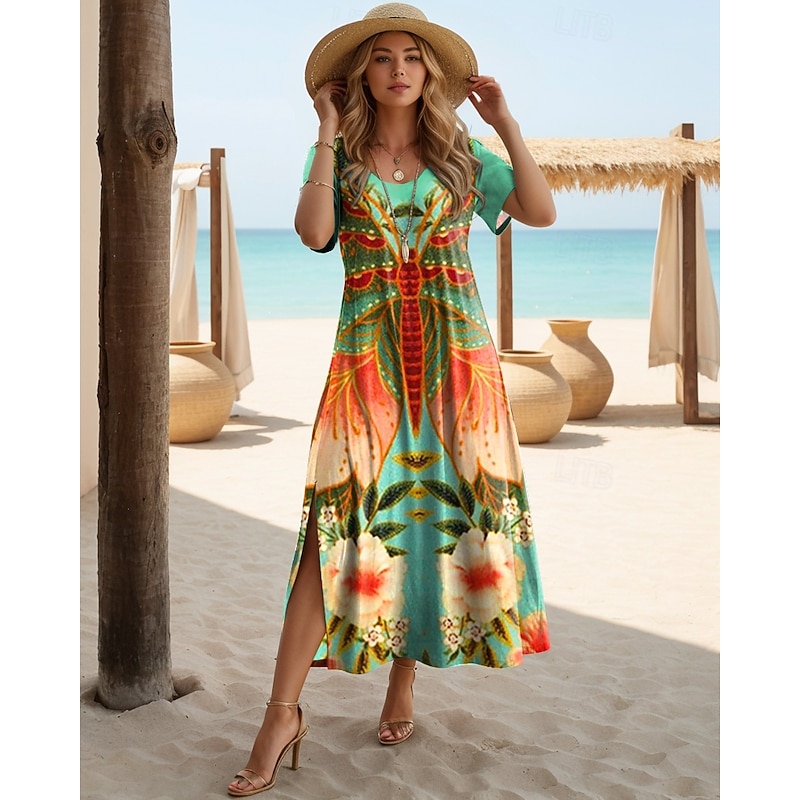 Dress Casual Bohemian Jurk Kind Vrouwen Maxi Jurk Zwarte Jurk