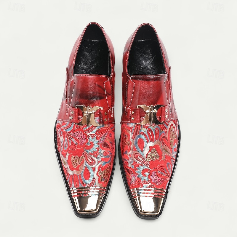 strapless open back dress CHRISTIAN LOUBOUTIN Men's Dandelion Flat Glitter Dress Loafer Shoes Go main image 0