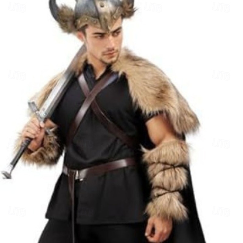 Middeleeuwse riemtassenset, met reliëf, Viking-outfit, accessoires