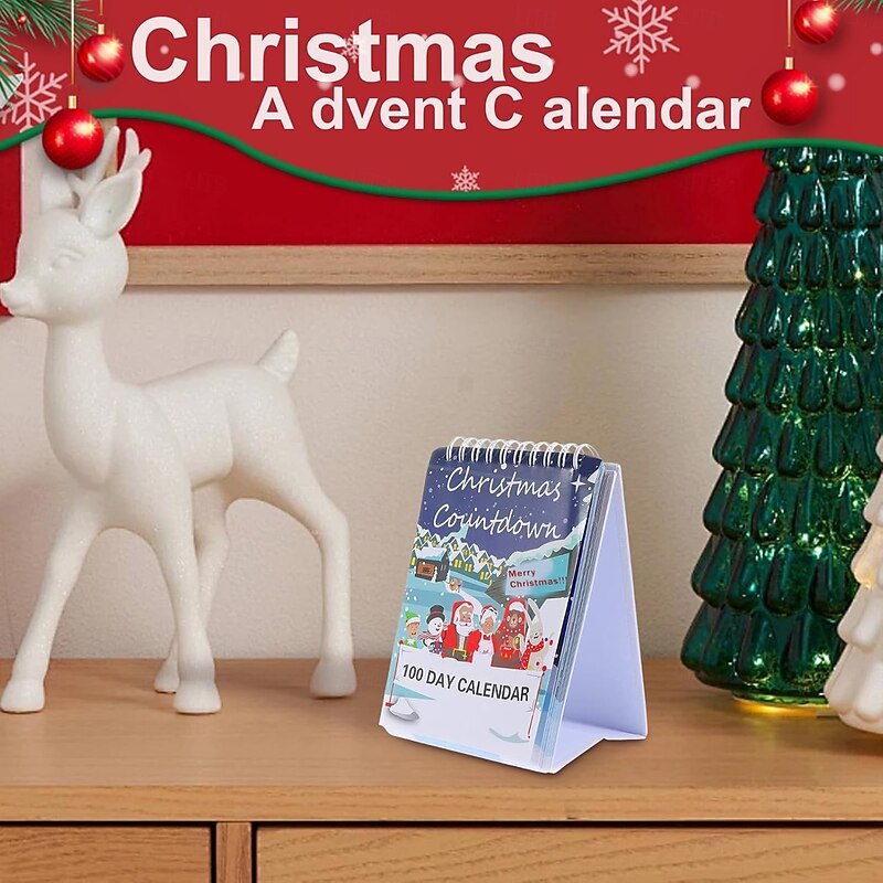 3D Memo Pad Christmas Calendar 2026 3D Calendar Creative Desk Calendar