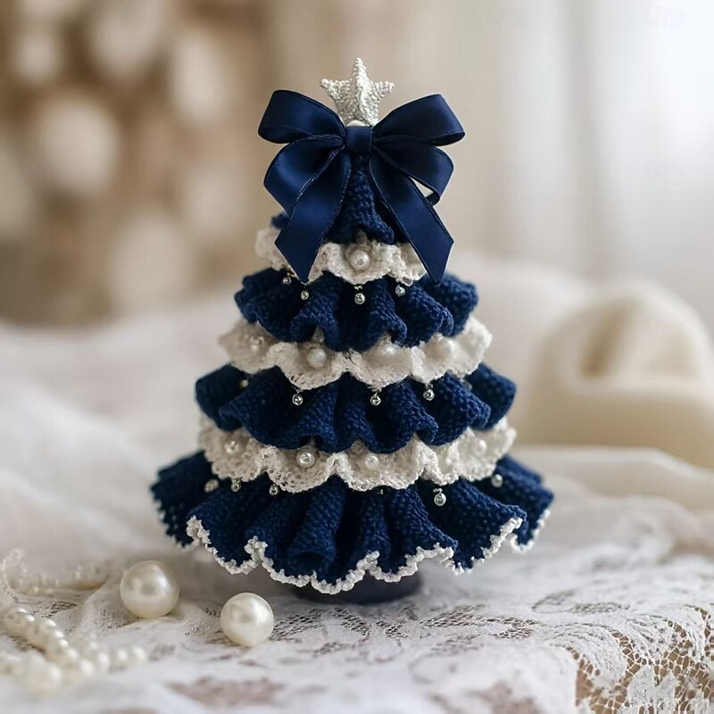 Kit Uncinetto Fai Da Te Per Albero Di Natale - Set Completo Per Principianti