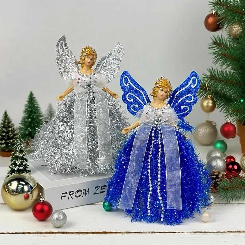 Ange En Crochet à Suspendre - Décoration De Noël Fait Main, Kit Pour Débutants, Environ 15 Cm