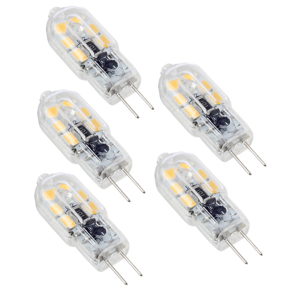 ywxlight 5 stücke g4 3 watt 200-300 lm führte bi-pin lichter führte glühbirne 2835smd warmweiß kaltweiß naturweiß dc 12 v Lightinthebox