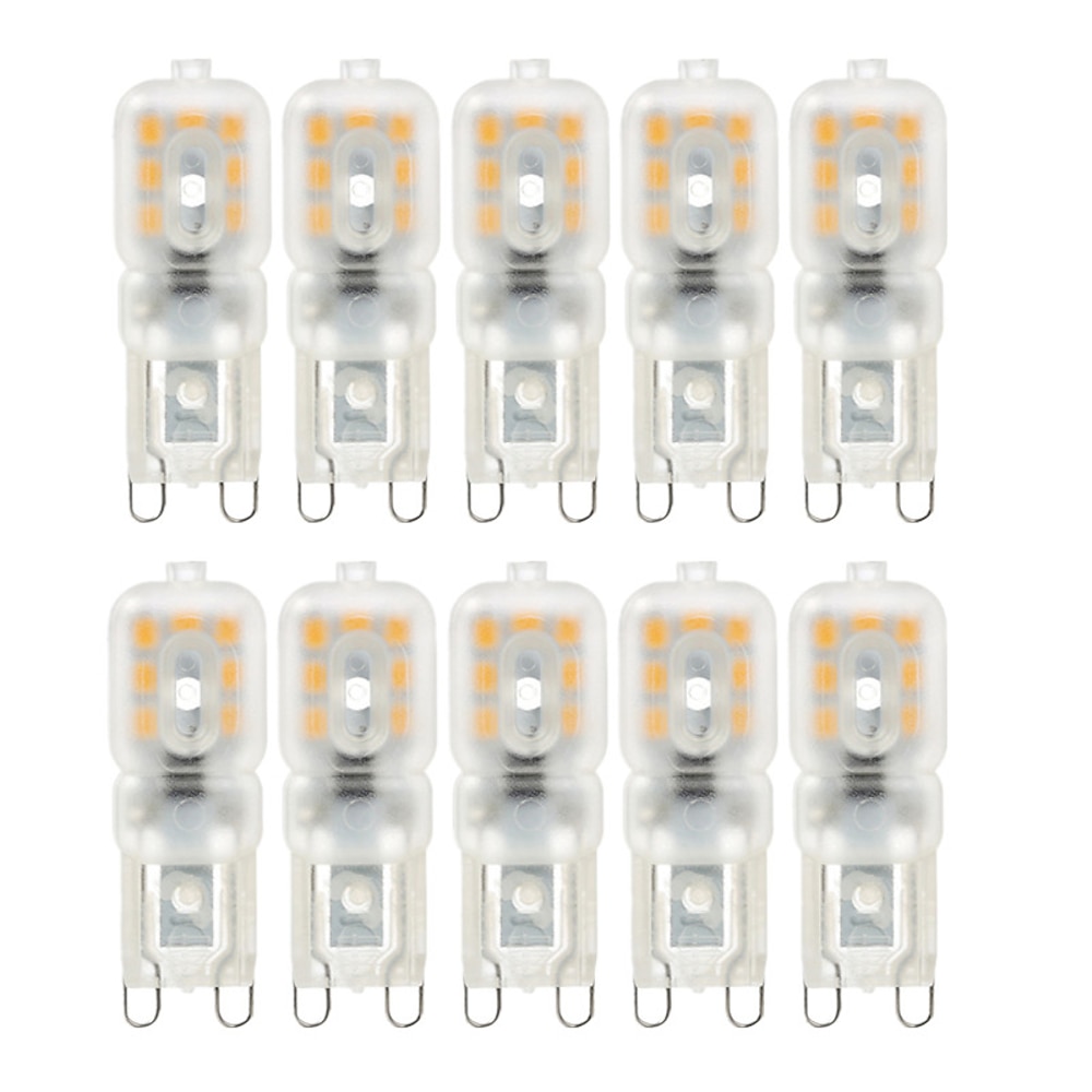 10 stücke 4 watt led bi-pin lichter birnen 400 lm g9 14 led perlen smd 2835 dimmbar landschaft 40 watt halogenlampe ersatz warm kalt weiß 360 grad abstrahlwinkel 220 v Lightinthebox