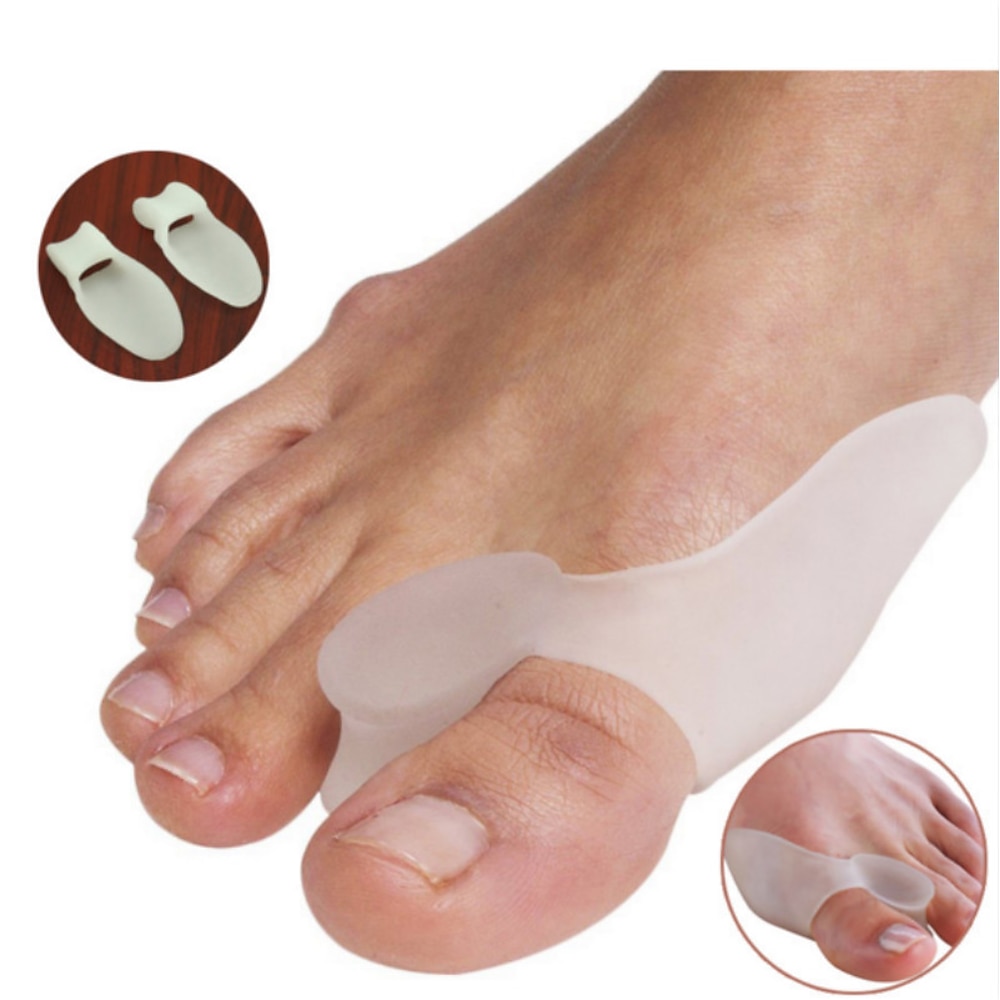 Unisex-Zehe Hallux Valgus Silikon-Bunion-Schiene Daumenkorrektor Zehentrenner Zehenbiegeorthese Linderung Schmerzen Pediküre Füße Silikon-Orthese-Pflegewerkzeug Lightinthebox