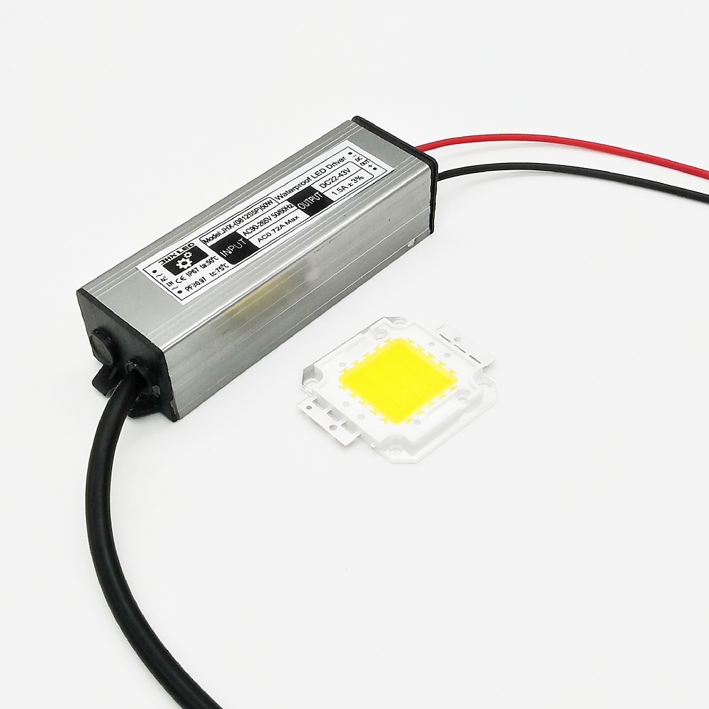 zdm 1group 50 watt 4500lm led-licht integrierte projektlichtlampe mit 50 watt 1500ma 10c5b led konstantstrom-treiberstromquelle (dc 22-40 v ausgang) Lightinthebox