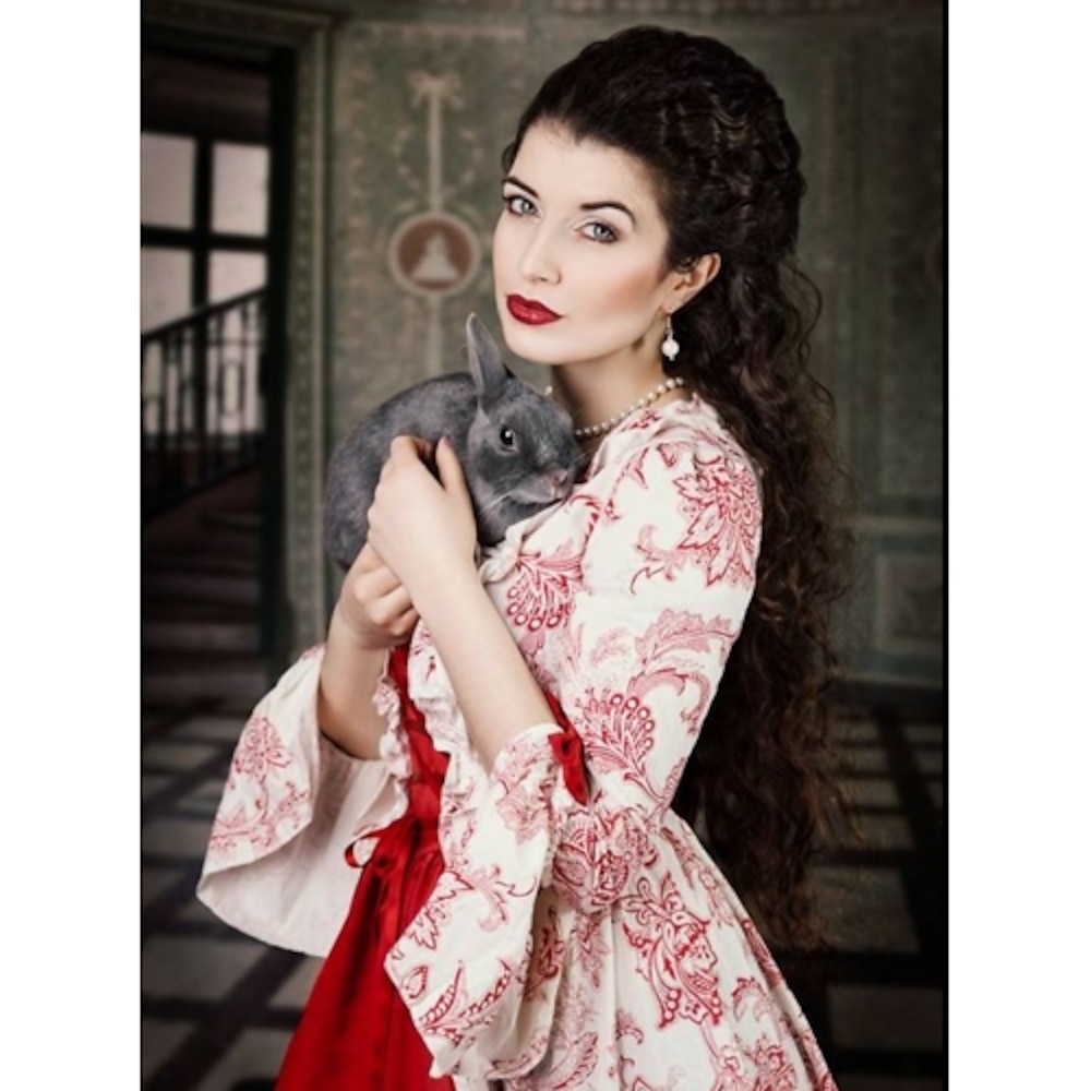 Rokoko Viktorianisch Mittelalterlich Bodenlang Kleid Trompetenärmel Ballkleid Damen königlich Halloween Karneval Party Abschlussball Karneval von Venedig Kleid Lightinthebox