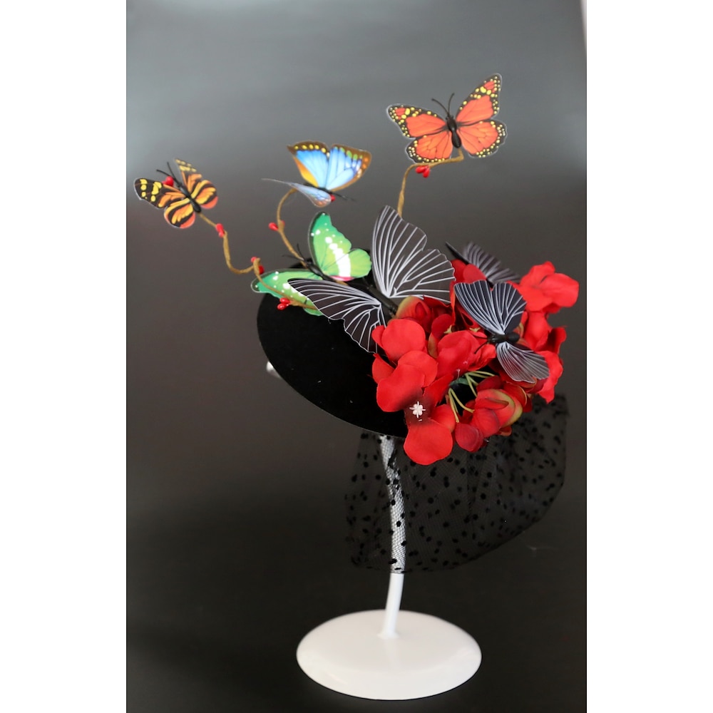 Fascinators, Kopfbedeckung, Kentucky-Derby-Hut, Kopfbedeckung, Schaumstoff-Flanell, Pillbox-Hut, Herbsthochzeit, Pferderennen, Melbourne Cup, Cocktail mit Kappe, Blumen-Kopfbedeckung Lightinthebox