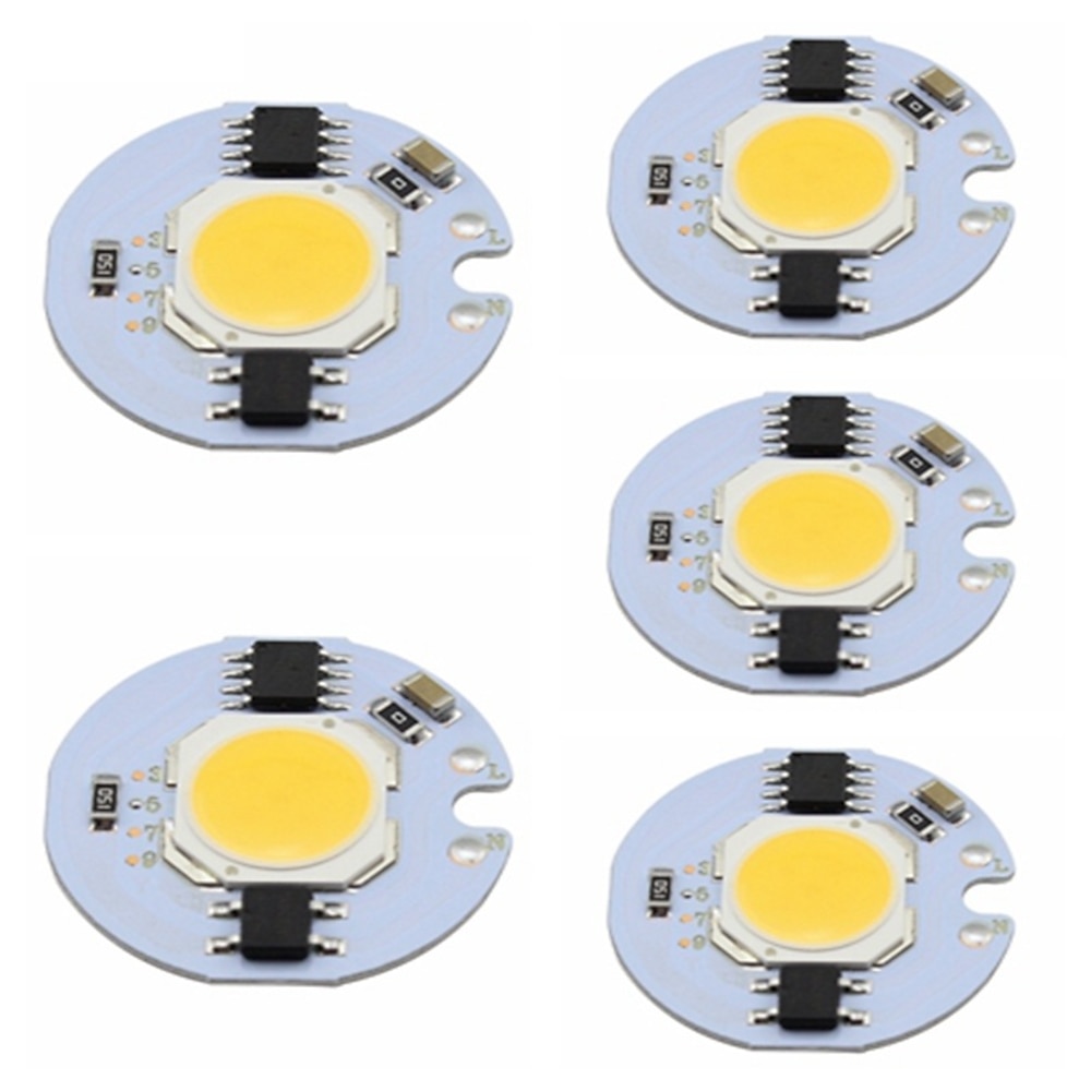 5 Stück COB leuchtend Heimwerken Aluminium LED-Chip für DIY LED Flutlichtstrahler 5 W Lightinthebox