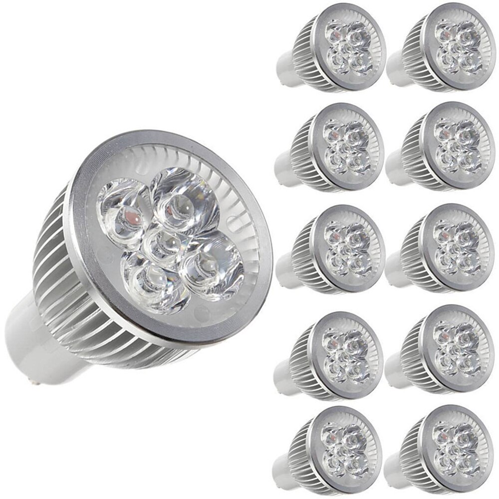 10 Stück 5 W LED Spot Lampen 450 lm E14 GU10 GU5.3 5 LED-Perlen Hochleistungs - LED Dekorativ Warmweiß Kühles Weiß 85-265 V / RoHs / ASTM Lightinthebox