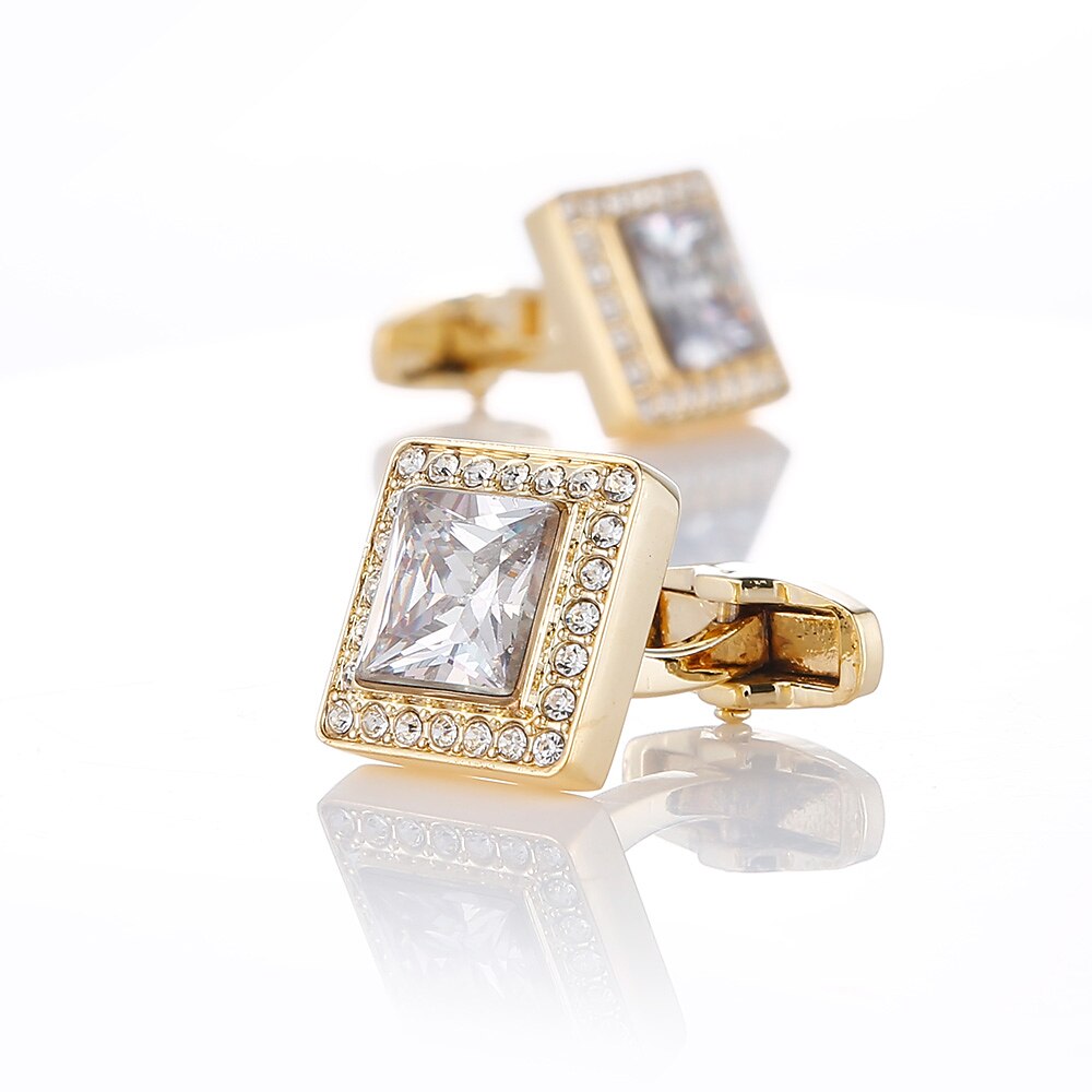 Männer Mode Manschettenknöpfe Goldene Geometrische Für Hochzeit/Glasstein Lightinthebox