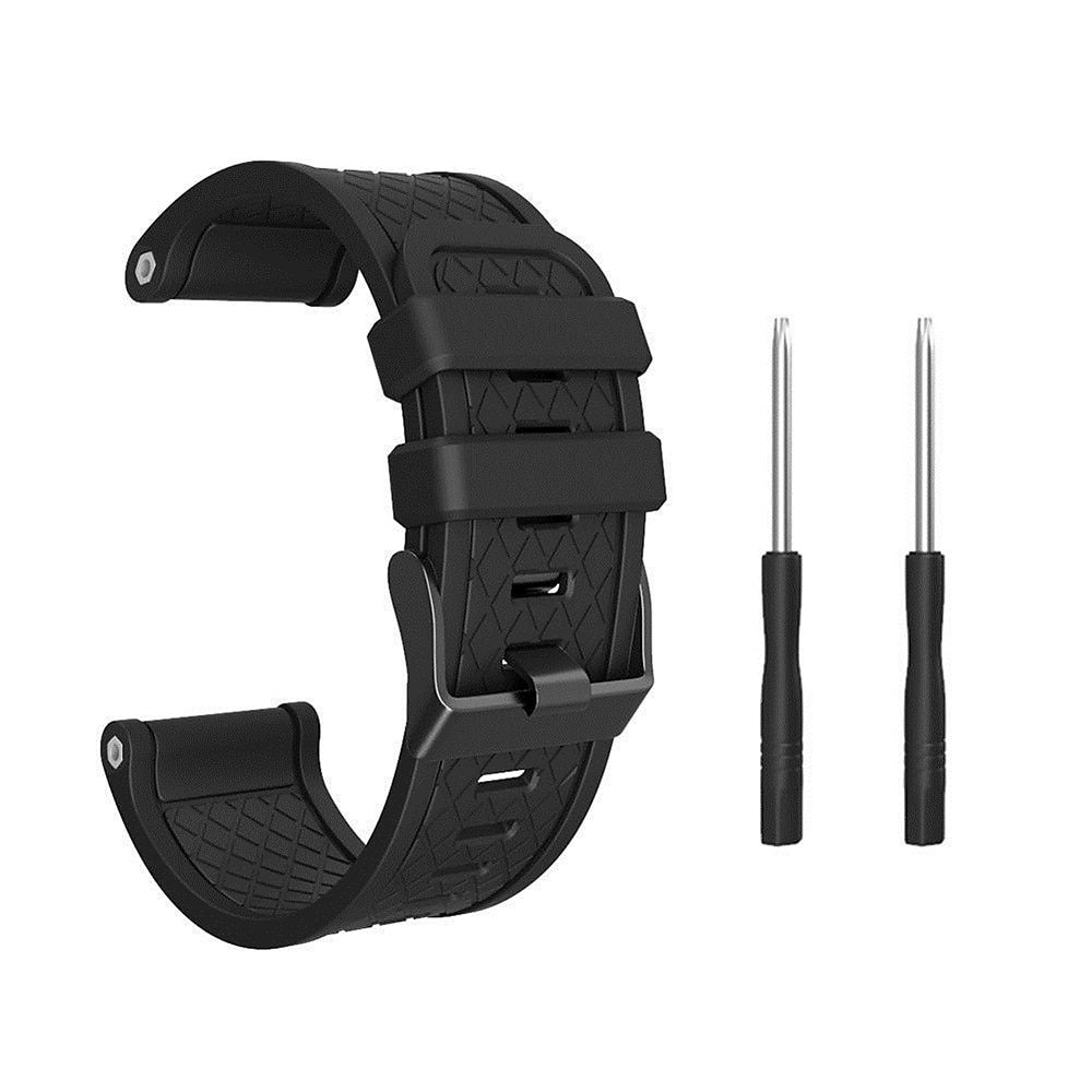 Uhrenarmband für Garmin Fenix 2 Silikon Ersatz Gurt mit Entfernungswerkzeug Elasthan Verstellbar Sportarmband Klassische Schnalle Armband Lightinthebox