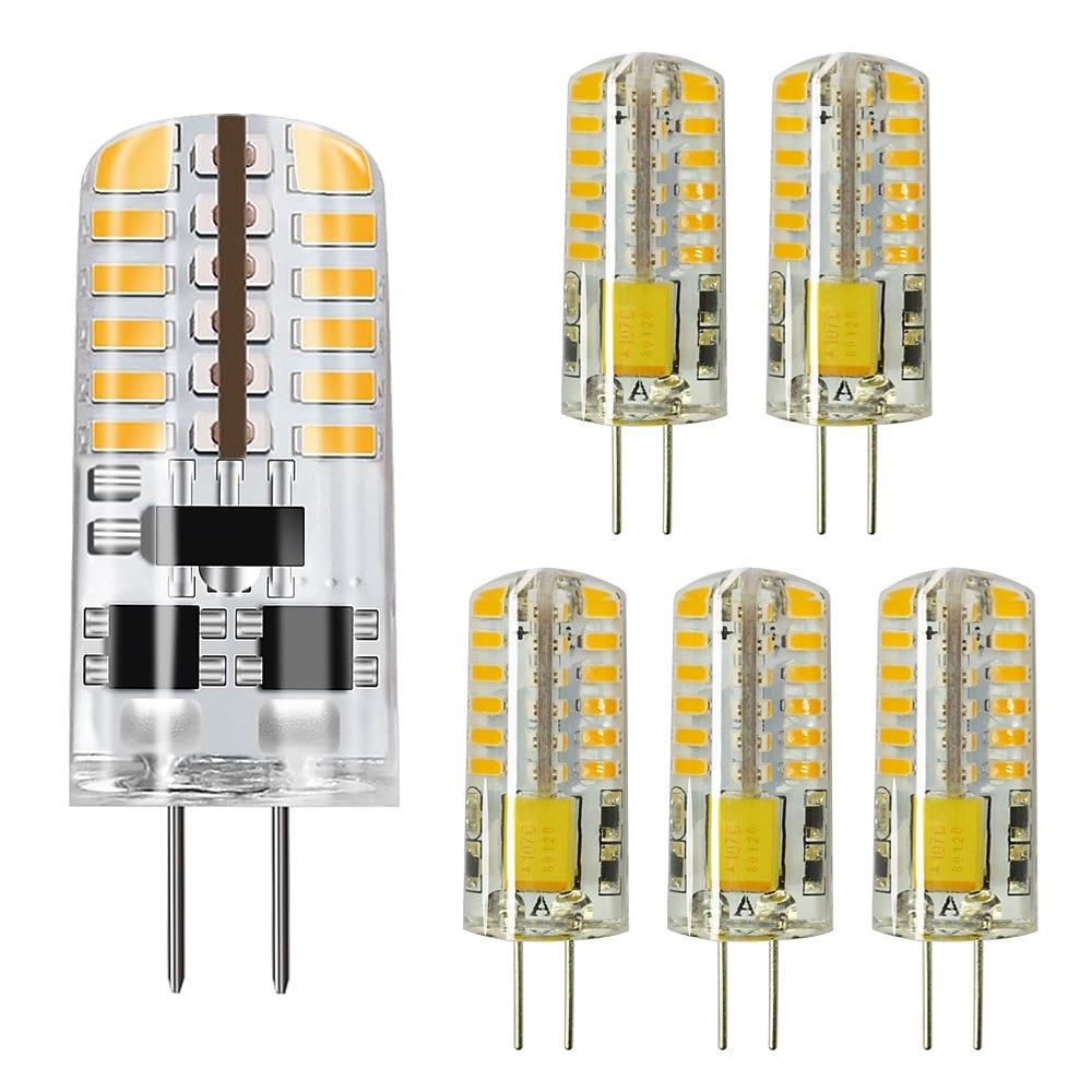 6 stücke 3 w led bi-pin lichter 250 lm g4 48 led perlen smd 3014 warmweiß kaltweiß 220 v Lightinthebox