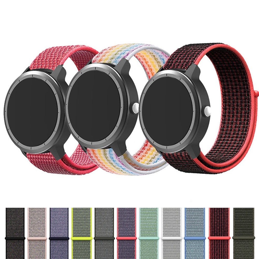 Uhrenarmband für Garmin Forerunner 265 255 Active 5 Venu 3 2 Plus Vivoactive 4 3 Vivomove Sport Approach S42 S40 20mm 22mm Nylon Ersatz Gurt 20mm 22mm Sport Loop Armband Lightinthebox