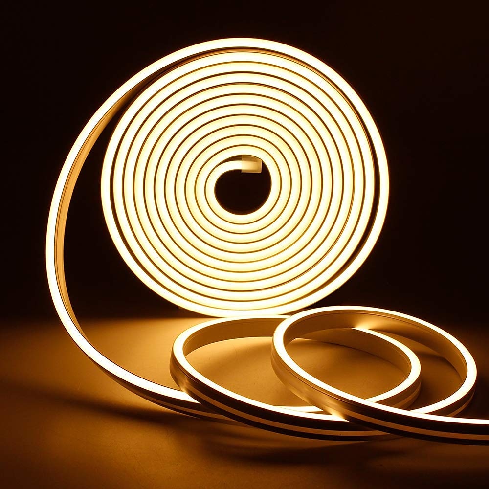 5m 16.4ft Neon-LED-Streifen Lichtschlauch flexibel wasserdicht warmweiß rot gelb blau grün diy Outdoor Party Hintergrundbeleuchtung Dekor DC 12V Lightinthebox