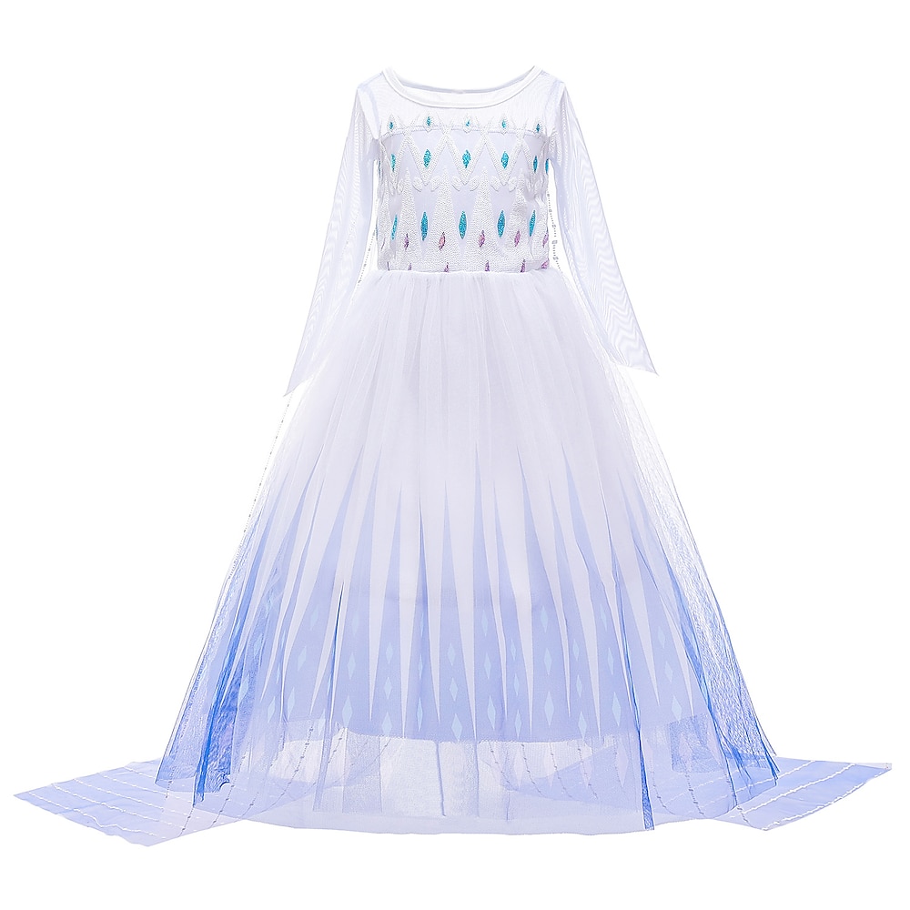 Frozen Gefroren Prinzessin Kleid Blumenmädchen Kleid Mädchen Film Cosplay Urlaubskleid Weihnachten Weihnachten Hochzeit kleid hochzeitsgast Lightinthebox