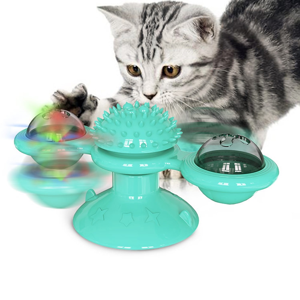 Lockspielzeug für Katzen Interaktives Spielzeug Rotierendes Spielzeug Katzenspielzeug-Set Windmühle Interaktives Katzenspielzeug Spaß Katzenspielzeug Katzen Kätzchen 1 Satz Rund haustierfreundlich Lightinthebox