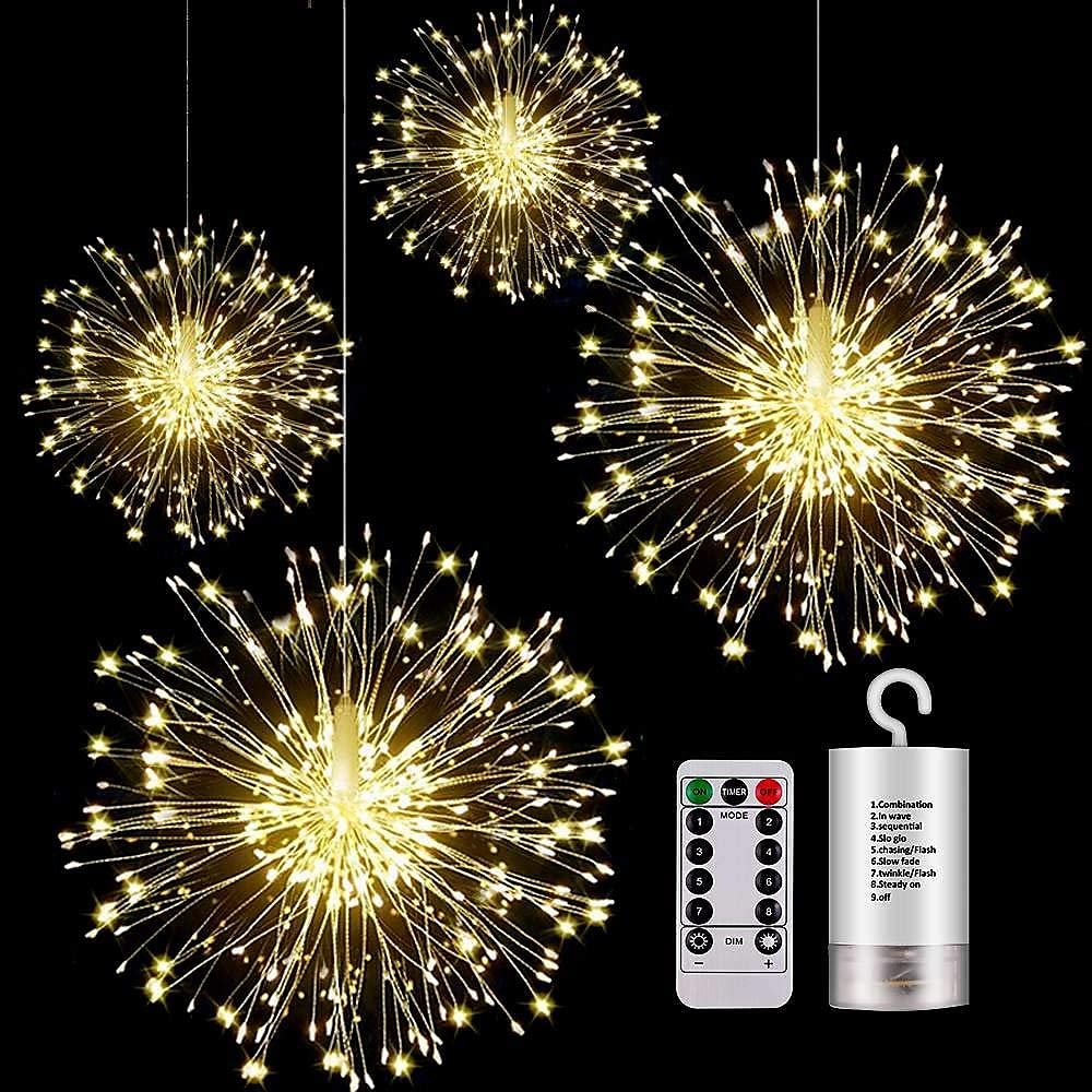 Outdoor Lichterketten wasserdichte LED hängende Starburst Lichterketten 150 LED Kupferfee DIY Girlande Lichter wasserdicht mehrere Modi Outdoor Twinkle Light Lightinthebox